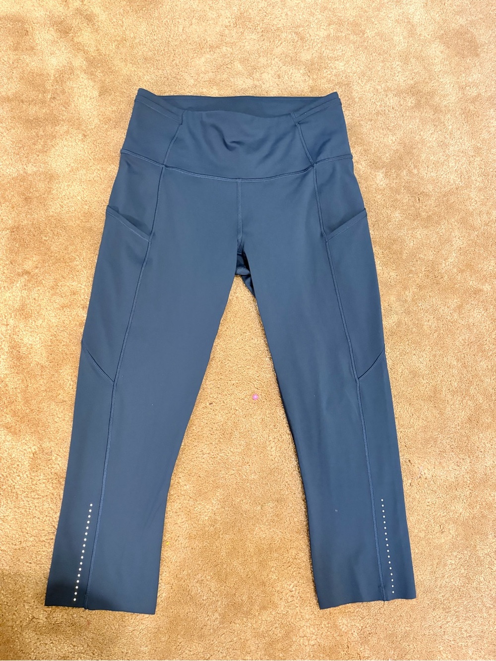 Lululemon Fast and Free 7/8 Tight 25 navy blue